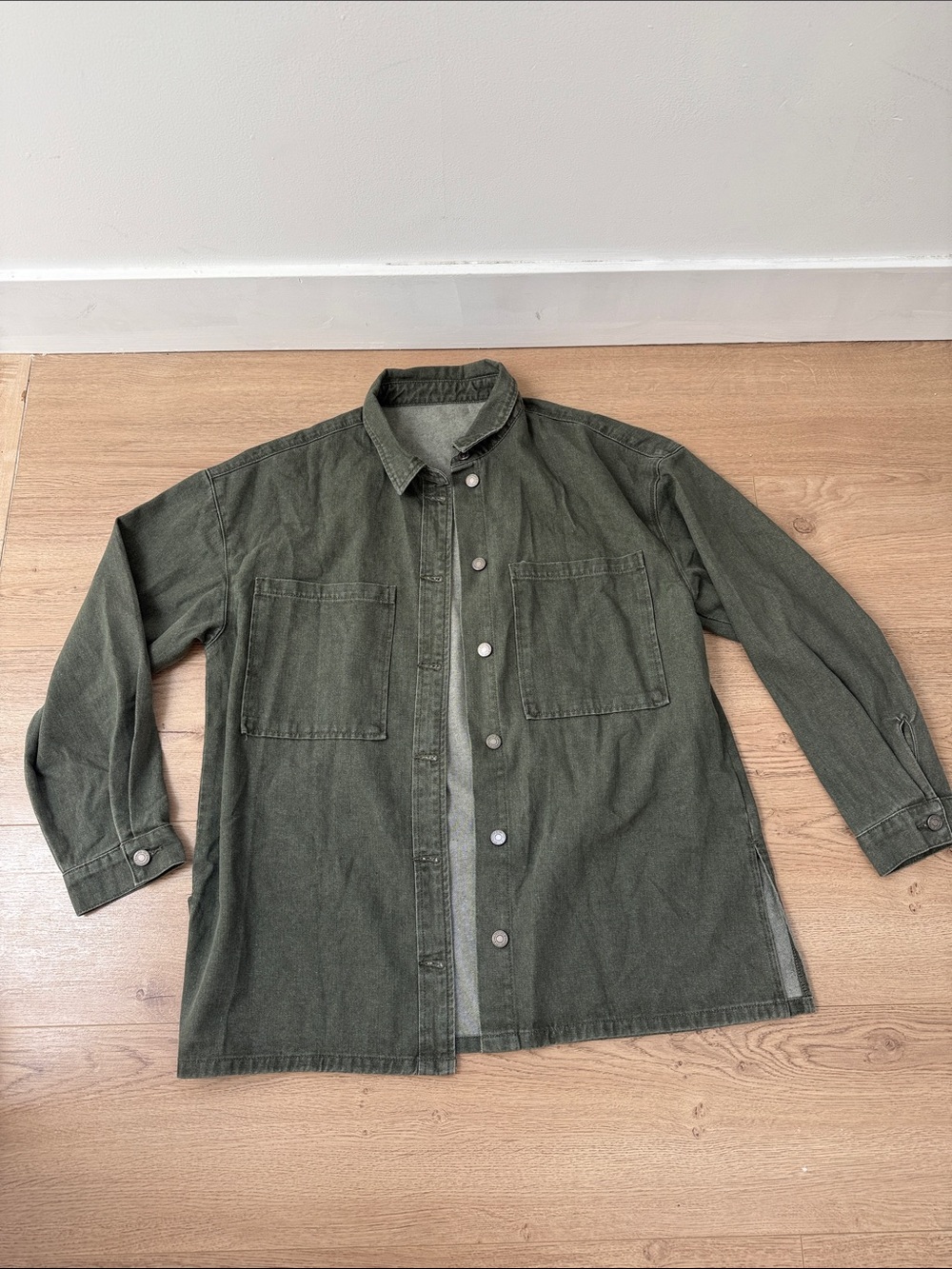Olive Green Women's Jean Jacket